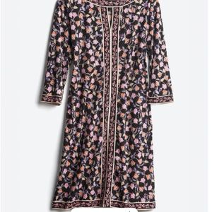 Wisp Black Floral Dress Sz 10